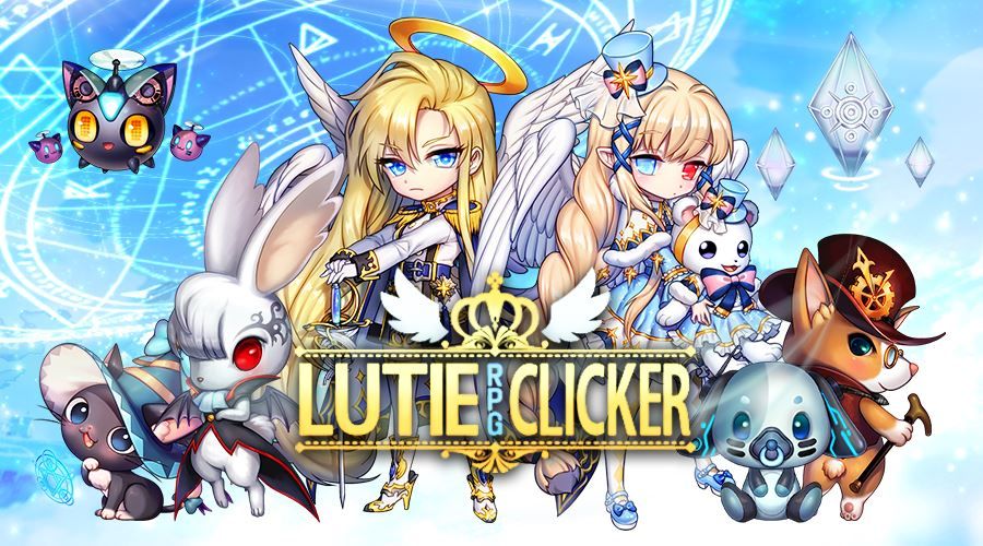 Lutie RPG Clicker key art